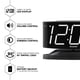 thumbnail image 3 of Reloj despertador Sharp Home con base giratoria digital LED, color negro y blanco, 3 of 6
