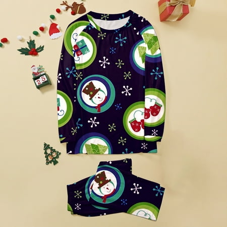 

NEGJ Family Pajamas Set Christmas Pajamas Homewear Dad Style