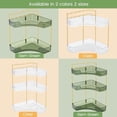 thumbnail image 7 of Makeup Organizer for Vanity, 2-Tier Corner Bathroom Organizer Countertop with Makeup Brush Holder, Corner Counter Storage for Bathroom Dresser- Green, 7 of 7