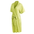 thumbnail image 2 of Richie House Short Kimono Robe Women's Sleeve Cotton Bathrobe Party Dressing Gown Sleepwear RHW2753-U-L, 2 of 3