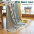 thumbnail image 2 of 130 200cm sofa throw protective cover condition yellow yellow., 2 of 5