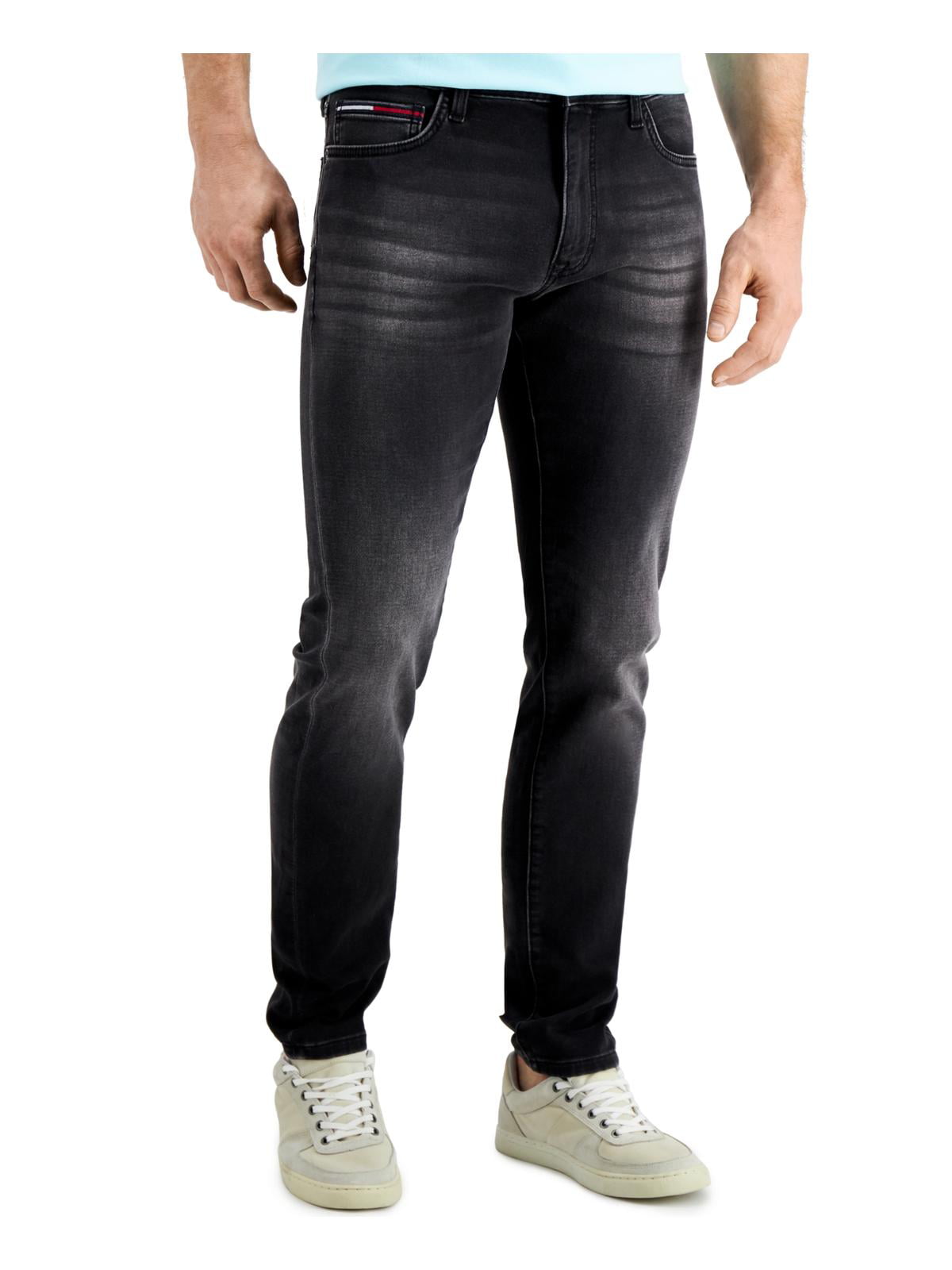 Verkeerd Wie aardolie Tommy Hilfiger Mens Denim Slim Fit Tapered Leg Jeans - Walmart.com