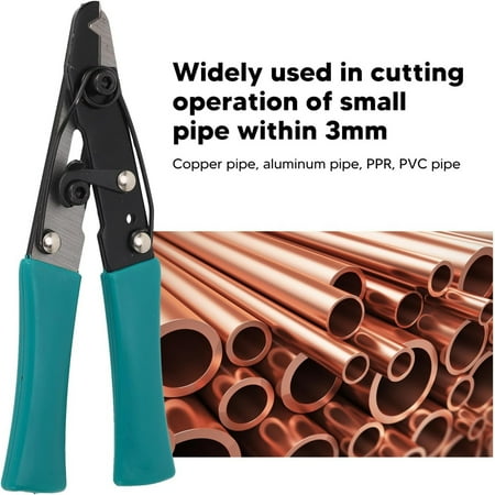 

Durable Bearing Steel Capillary Tube Cutter - Efficiently Cuts Soft Copper Aluminum PPR and PVC Pipes - Suitable for Pipes Within 3mm Diameter - T Capillary Tube Cutter Ideal for Preci