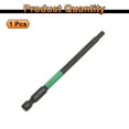 thumbnail image 3 of Uxcell H4 Flat Hex Head Screwdriver Bit 4mm Metric Tip 1/4" Hex Shank 100mm (4") Long Magnetic Hexagonal Screw Drill Bit Wrench Black Phosphate, 3 of 7