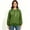 Green, variant on Women's Solid Oversized Drawstring Pullover Hoodie, Fleece Loose Fit Kangaroo Pocket Hooded Sweatshirt, Size S-2XL