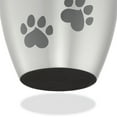 thumbnail image 6 of Reminded Pet Cremation Urns for Dog and Cat Ashes, Brass Memorial Paw Print Urn - Medium Up to 70 Pounds Silver, 6 of 7