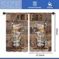 thumbnail image 3 of Farmhouse Rustic Bible Kitchen Curtains 27.5W x 39L Inch Country Vintage Christian Coffee Inspirational Motivational Wooden Rod Pocket Short Small Window Treatment Drapes Decor 2 Panels, 3 of 6