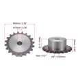 thumbnail image 2 of Uxcell 20 Teeth Sprocket Single Strand 3/8" Pitch, 10mm Bore Carbon Steel, 2 of 6