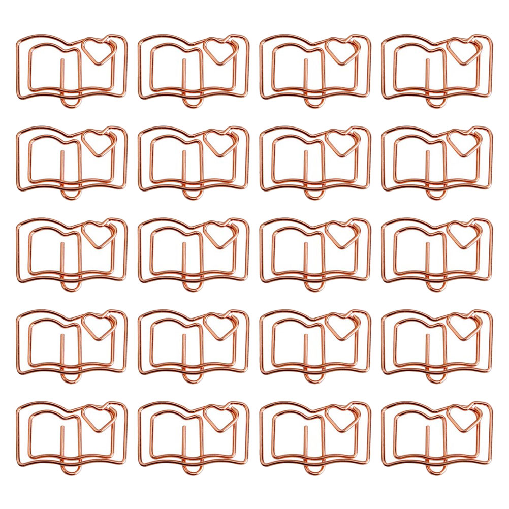 HOMEMAXS 30 Pcs Small Paperclips Multi-use Bulldog Office Supplies Student