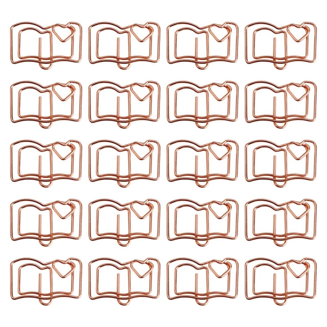 30 Uds. Clips de papel para libros bonitos Clips de papel multiusos Clips para archivos Clips de papel para documentos de oficina