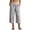02# Gray, variant on Linen Capri Pants for Women 3/4 Length Wide Leg Solid Color Elastic Waist Summer Pockets Flat Front Mid Rise Casual Beach Vacation Cropped S-3XL
