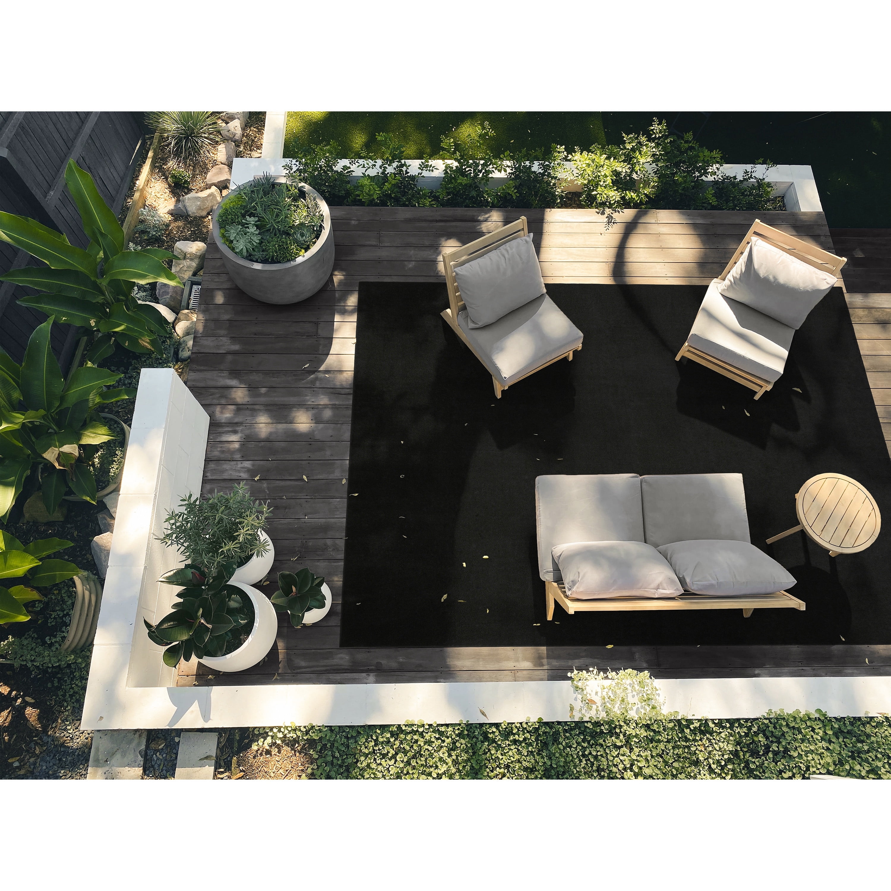 Garland Rug Promo Rug Black Indoor/Outdoor Area Rug, 9' x 12'