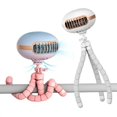 thumbnail image 1 of Ventilador para cochecito de bebé de 2 piezas con ventilador recargable sin aspas, ventilador portátil con clip con 3 velocidades y trípode flexible giratorio de 360 ​​° para asiento de coch, 1 of 5