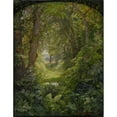 thumbnail image 2 of William Trost Richards 15x18 Black Ornate Wood Framed Double Matted Museum Art Print Titled - Woodland Landscape (Woodland Glade) (1860), 2 of 5