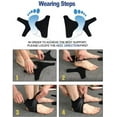 thumbnail image 4 of PENGXIANG Ankle Support Brace 1 Pair, Adjustable Ankle Brace with Breathable & Elastic Nylon Material, Comfortable Ankle Wrap Sports Protect Against Chronic Ankle Strain Sprains Fatigue, 4 of 7