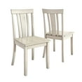 thumbnail image 2 of Lexington 5-Piece Dining Set with 48 Dining Table and 4 Slat Back Chairs, Antique White, 2 of 4