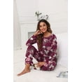 thumbnail image 5 of MINTREUS Women's Pajama Set Long Sleeve Sleepwear Ladies Soft Pjs Lounge Sets, 5 of 5