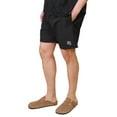 thumbnail image 2 of Brooklyn Cloth Men's Monotone Crinkle Nylon Shorts, Lightweight, Breathable, Elastic Waist, Small, 2 of 4