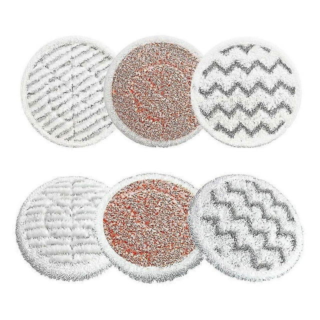 6-Pack 3897A 3712 Mop Pads for Smartsteam Replacement Pads,Scrubbing Steam Mop 3712W, Model No 1641
