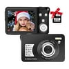 Digital Camera,30MP Compact Camera,2.7 inch Pocket Camera,Rechargeable Small Digital Camera for Kids,Students,School,Children,Photography with 8X Zoom 32GB SD Card Included