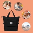 thumbnail image 2 of Sywqhk Bolsa De Viaje Bolsa De Deporte Plegable De Gran Capacidad Bolsa Impermeable Para Mujer (Negro) Sywqhk Para estrenar, 2 of 6
