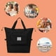 thumbnail image 2 of Bolsa de viaje Bolsa de deporte plegable de gran capacidad Bolsa impermeable para mujer (Negro) Tmvgtek Oficina Multiescena Multifunción, 2 of 8
