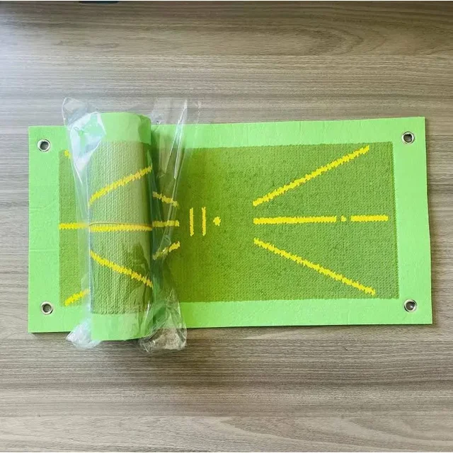 Golf Auxiliary Training Mat for Swing Correction Training Mat Hitting Direction Path Mat Practice Mat Tools Beginner Accessories WHITE