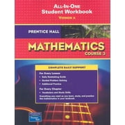 Prentice Hall Math Course 3 Student Workbook 2007c