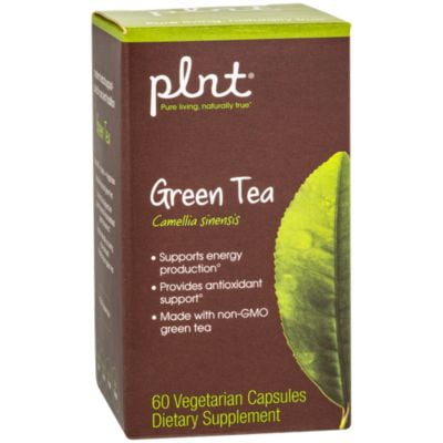 plnt Green Tea Extract, Organic  NonGMO  A Natural Antioxidant to Support Fat Metabolism  Energy Production (60 Vegetarian