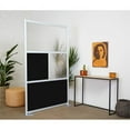 thumbnail image 2 of SpaceMakers 4 Panel 78" x 52" Modern Stationary Room Divider in Black, 2 of 7