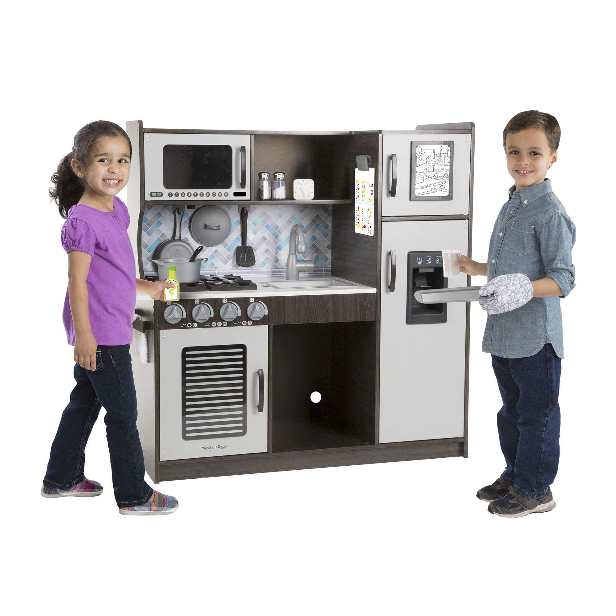 melissa and doug charcoal kitchen