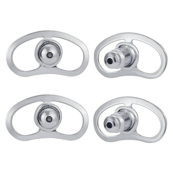Set of 4 Ear Closures Plug Comfortable Ear Lobes Support Patches for Large Earring Wearers Replacements for Ear Studs