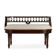 thumbnail image 2 of Butler Specialty Company Hathaway 37" Upholstered Bench - Cherry Brown, 2 of 8