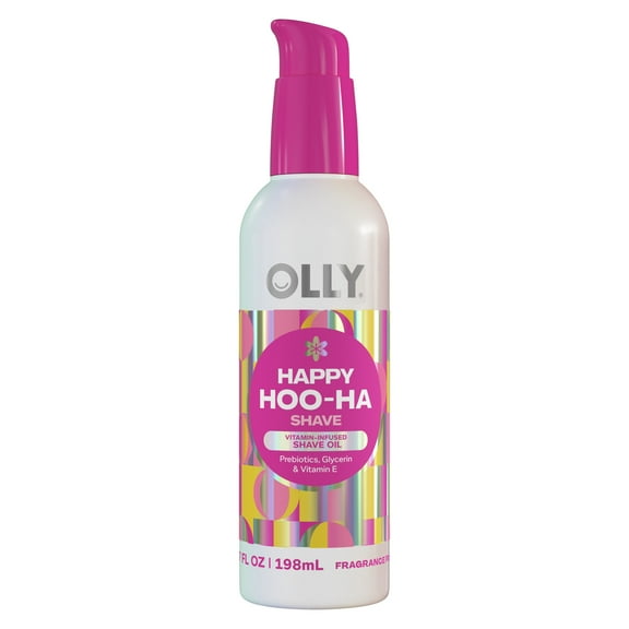 OLLY Happy Hoo Ha Intimate Shave Oil Unscented, 6.7 oz