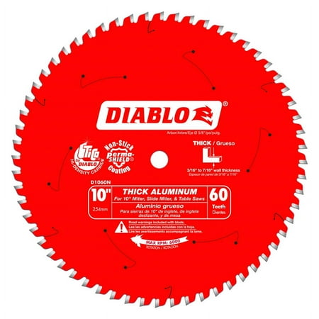 UPC: 0008925138846 | Diablo 10 in. Dia. x 5/8 in. Carbide Circular Saw Blade 60 teeth 1 pc.