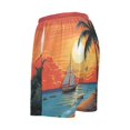 thumbnail image 5 of joogoo Mens Swim Trunks Sunset Sea Island View Beach Shorts Drawstring Elastic Waist Swimwear Bathing Suits XXL, 5 of 7