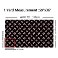 thumbnail image 3 of Manfei Pastel Bow Sewing & Crafting Fabric (5 Yards), Black Pink Home Decor Fabric by the Yard, Girls Dreamy Princess DIY Fabric, 3 of 6