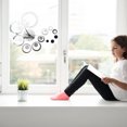 thumbnail image 4 of MasteelfCA DIY Home Decoration Fashion 3D Mirror Sticker Clock Mirror Wall Clock Living Room (Silver), 4 of 8