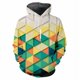 thumbnail image 3 of Sudadera con capucha con estampado 3D de cuadrados coloridos para hombre, sudadera con patrón geométrico, sudaderas casuales de moda, jersey de gran tamaño, mangas largas, 3 of 5