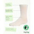 thumbnail image 3 of MeMoi Kids' Basic Cotton Blend Crew Socks, 12, Ivory, 3 of 12