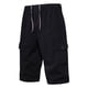 thumbnail image 5 of pstuiky Pantalones cortos para hombre, Pantalones cortos cargo cómodos con cintura elástica y bolsillos a la moda para hombre, de verano, informales, lisos Pantalones cortos de golf, 5 of 7