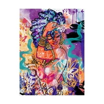 Trademark Fine Art 'Gold Flowers' Canvas Art by Justin Copelan