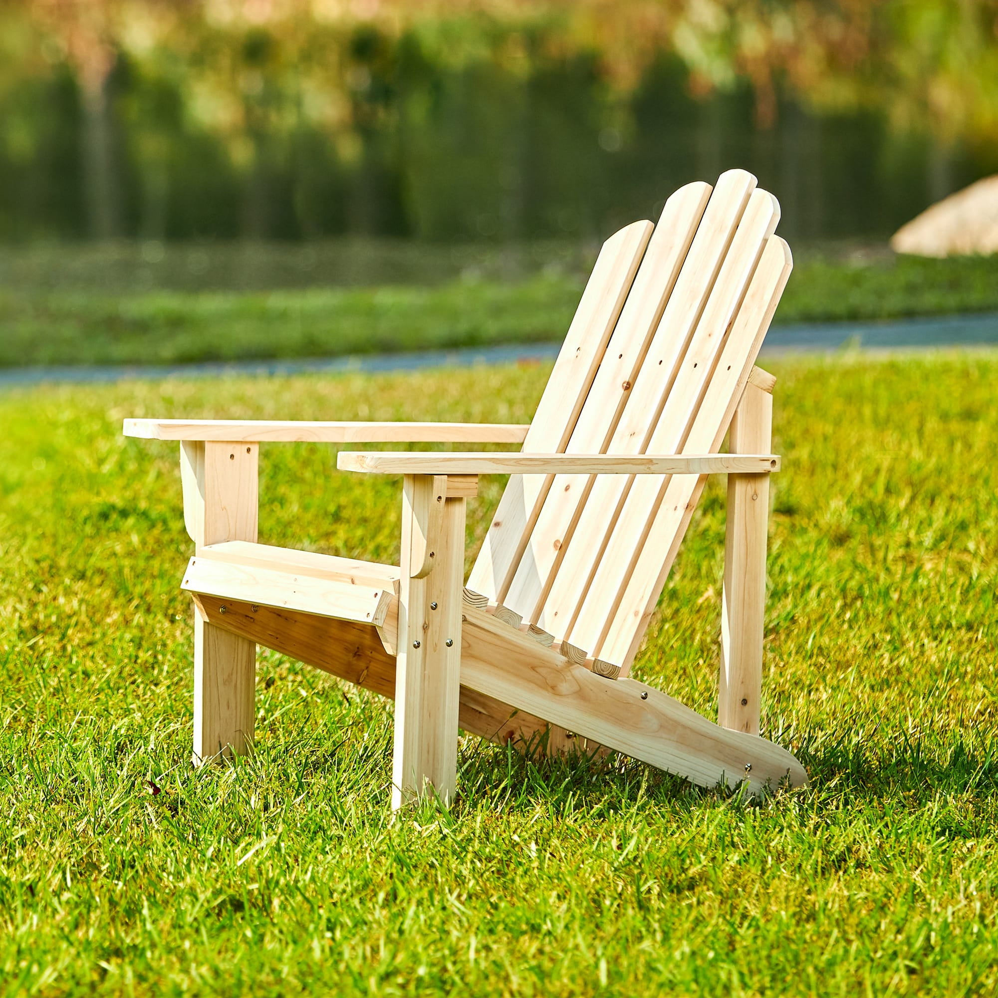 Shine Company Marina Adirondack Chair Natural by Shine Company