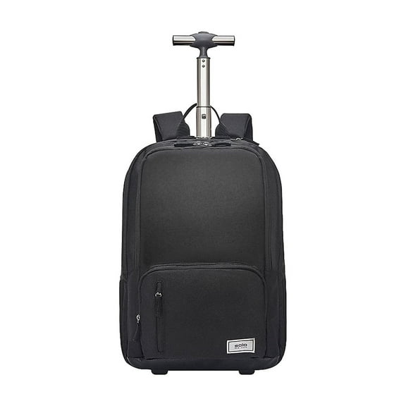 Solo New York Bleecker Laptop Backpack with Wheels Medium Black (UBN786-4)