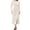 Beige C, variant on Women's Fall Wedding Guest Dresses Round Neck Long Sleeve Velvet Midi Dress Cocktail Party Split Elegant Dresses