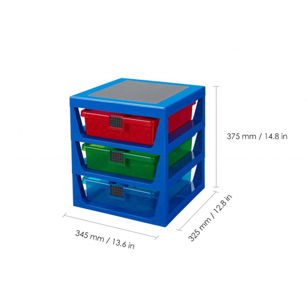 Lego - 3 Drawer Storage Rack