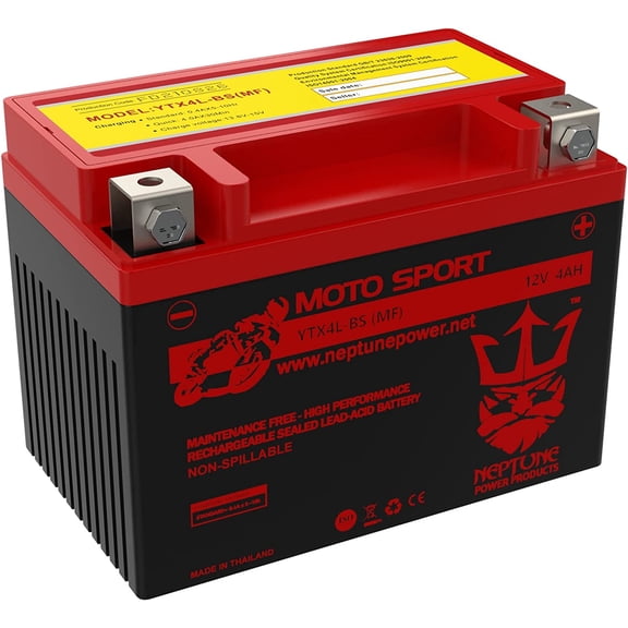 High Performance Motorcycle Scooter ATV Battery by Neptune