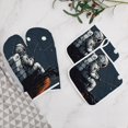 thumbnail image 5 of Funny Astronaut Oven And Pot Holders Sets, Heat Resistant Pads Kitchen Decor for Cooking Baking BBQ Grilling, Christmas Kitchen Gifts, 5 of 6