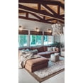 thumbnail image 4 of Hauteloom Promp Shaggy Farmhouse Living Room, Bedroom Large Area Rug - Bohemian Moroccan Trellis High Plush Pile - Shag Carpet - Grey, Cream, White - 12' x 15', 4 of 19