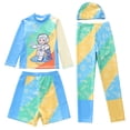 thumbnail image 1 of JTieacloth Boys UPF 50+ Swimwear Long Sleeve Rash Guard And Swim Trunks For Sun And Comfortable Water Activities,Sizes 4-5 Years, 1 of 6